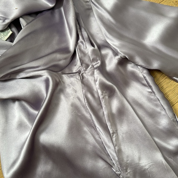 Studio Jax lilac button down silk blouse, Sz 12 - Picture 11 of 12